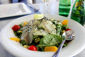 carpaccio salad at Malindi