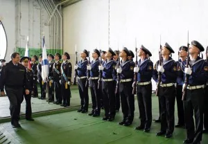 Анастасиадис на борту авианосца "Адмирал Кузнецов"