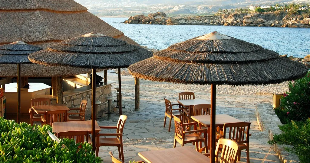 a beach in Paphos