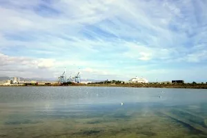 Salt lake in Akrotiri Salt lake in Akrotiri