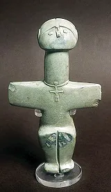 Крестообразный фигурка, период энеолита, 3000 до н.э.