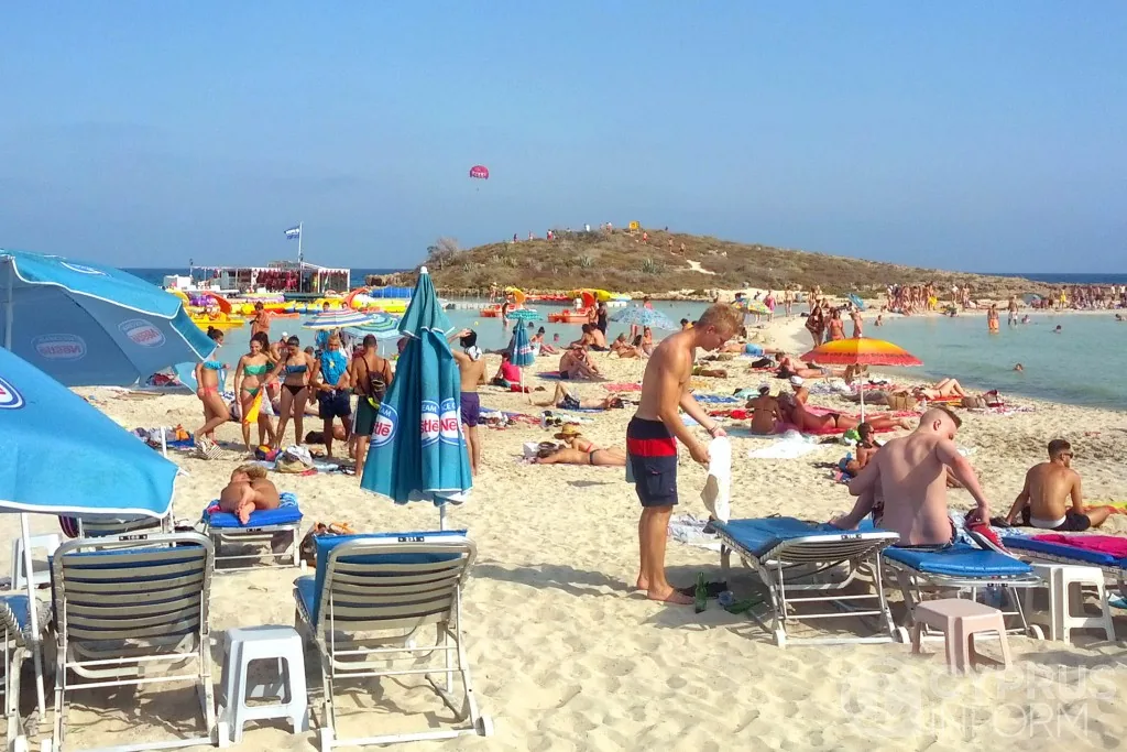 Nissi Beach in Ayia Napa Nissi Beach in Ayia Napa