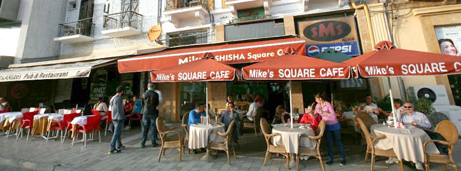 Cafes in Cyprus in March