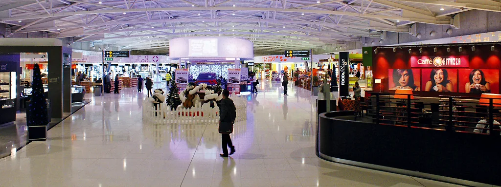 Larnaca's airport -duty free zone Larnaca's airport - duty free zone