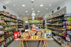the interior of All Organic Food Market