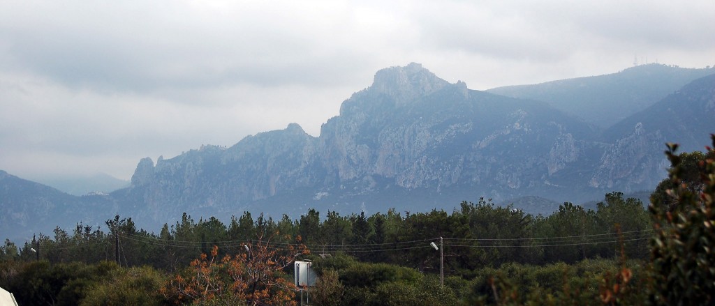 The famous mountain ridge of Pentadaktylos