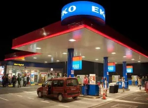 a gas station in Cyprus