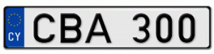 Cypriot car plates