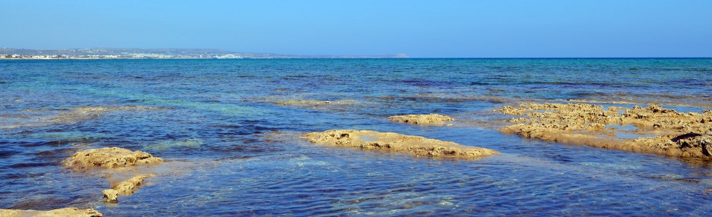 The sea near the village of Liopetri