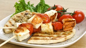 Cypriot halloumi and anari cheese