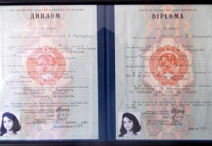 Dr. Christiana Kumudiu's diploma