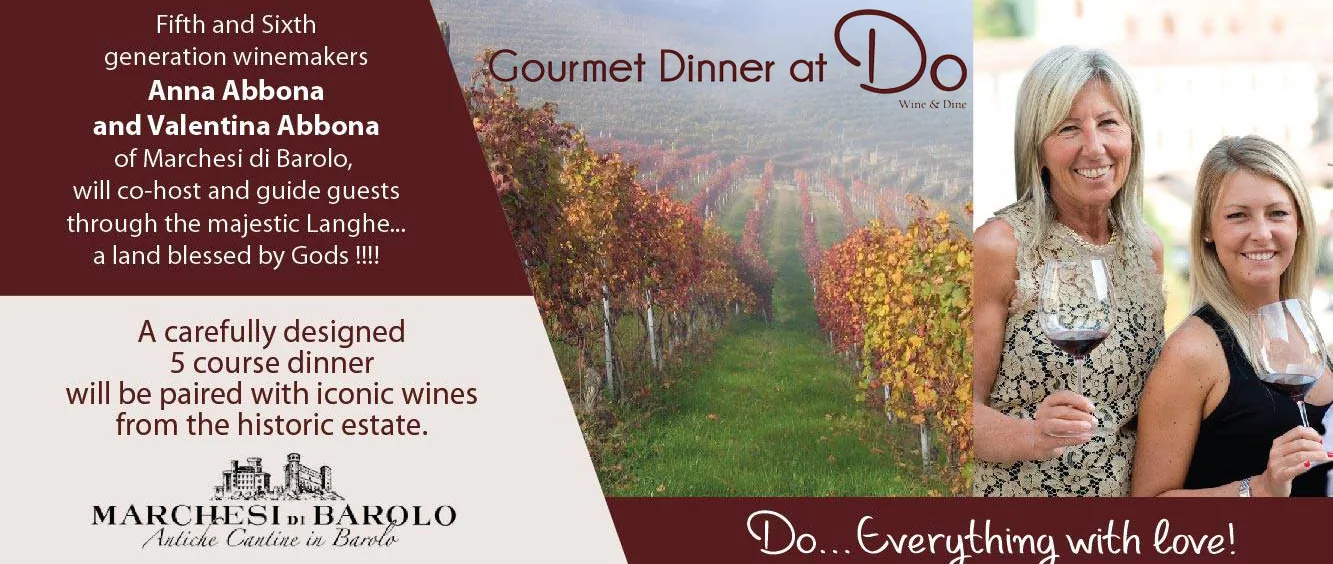 Гурмэ ужин с винами Marchesi di Barolo в Do Wine & Dine