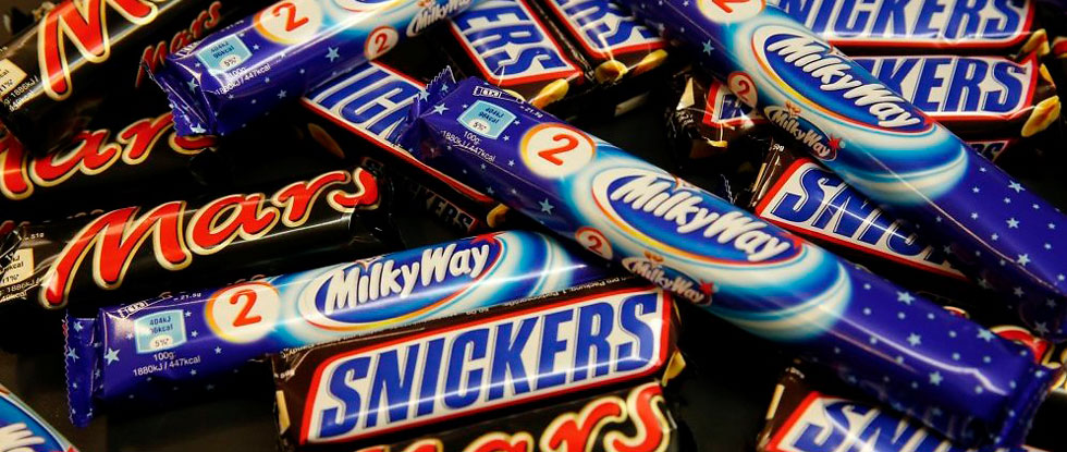 Mars, Milky Way, Snickers