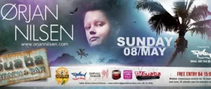 DJ Orjan Nilsen at the Guaba Beach Bar