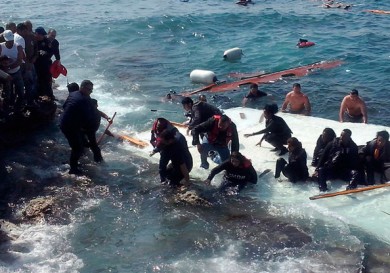Беженцы в море