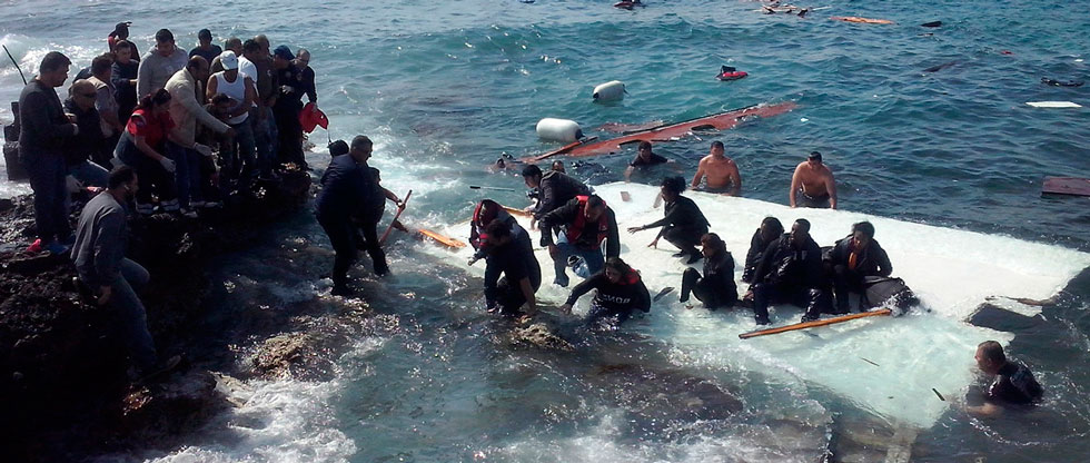 Беженцы в море