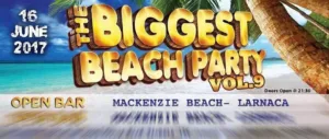 Beach party in Larnaca