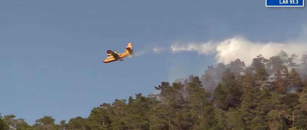 Лесные пожары на Кипре