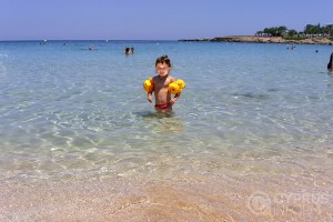 Child on Protaras beach