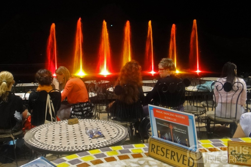 Dancing fountains in Protaras