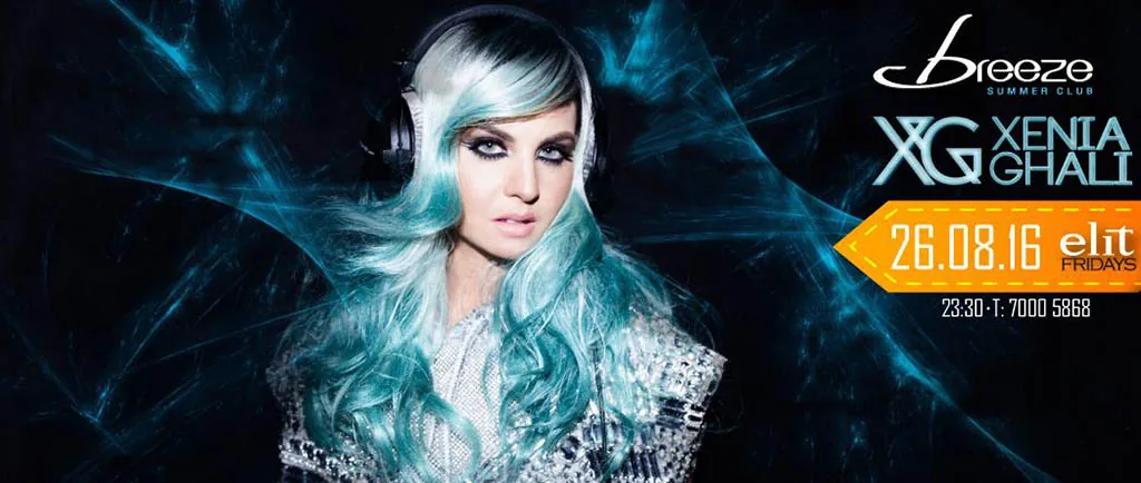 DJ Xenia Ghali at the Breeze Summer Club