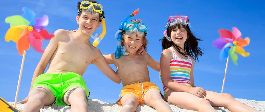 Kids at the beach