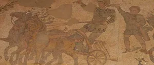 Mosaics depicting chariot races were discovered in Cyprus