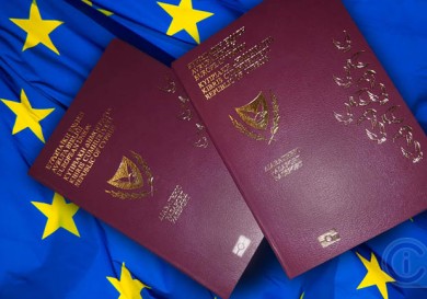 EU flag - Cyprus passports