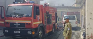 Пожар в Какопетрии разрушил старинное здание