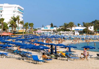 Agia Napa sandy bay