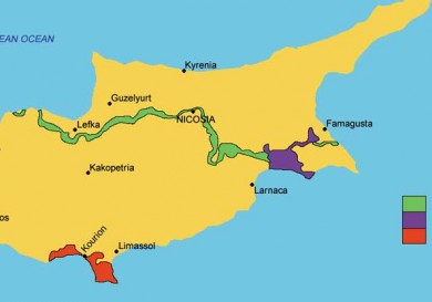 Карта Кипра