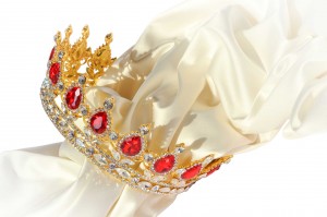 Crown with rubies