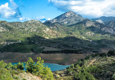 Lakeside panorama Cyprus