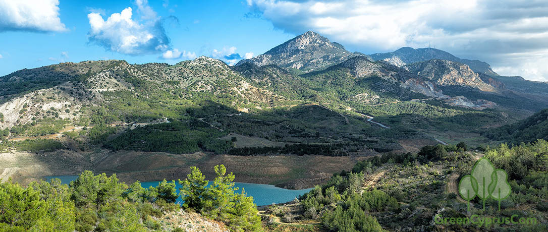 Lakeside panorama Cyprus