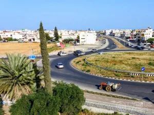View of the road in Limassol View of the road in Limassol