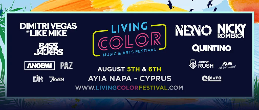Living Color — фестиваль электронной музыки в Айя-Напе