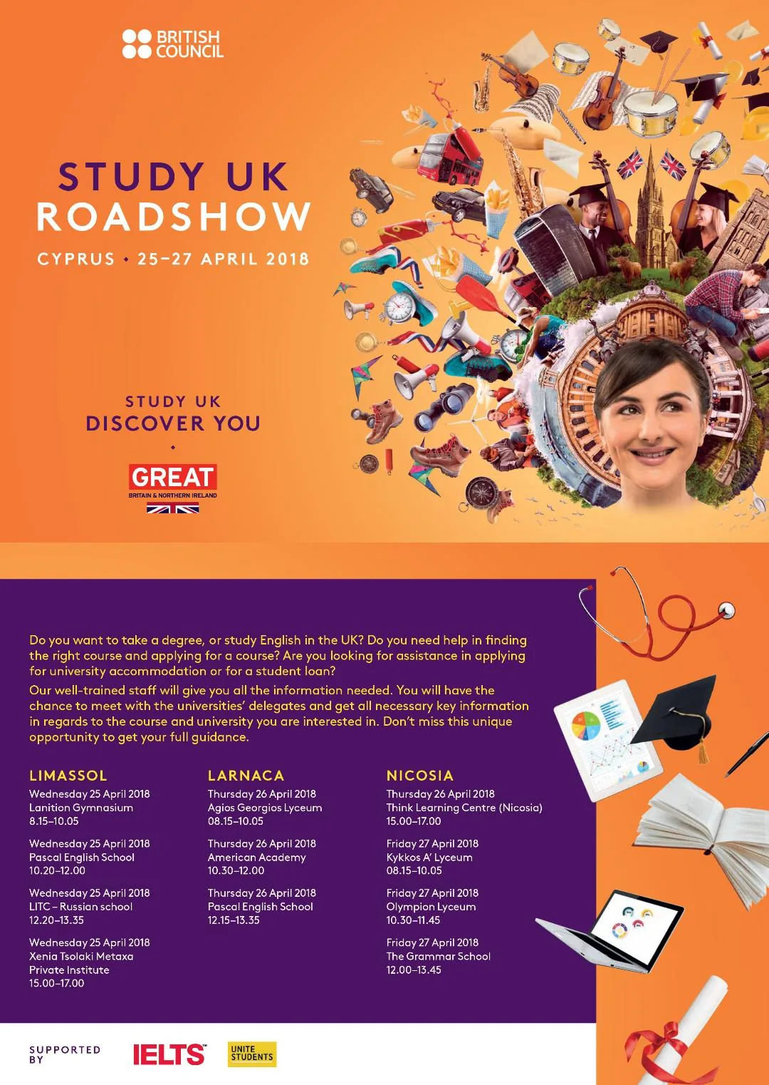 British Council — STUDY UK ROADSHOW — 2018