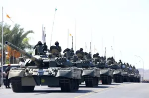 Военный парад в День Независимости прошел без зрителей