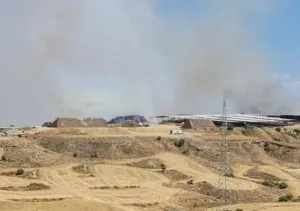 Пожар в районе Антуполиса