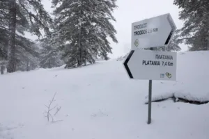 Дороги в Троодос закрыты