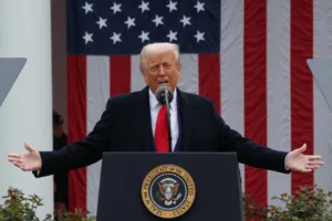 Трамп заявляет, что введет взаимные тарифы, поскольку он усиливает торговую войну