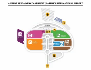 Парковка в аэропорту Ларнаки в преддверии сезона интенсивного движения