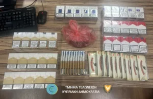 В Ларнаке задержан 69-летний мужчина с крупной партией контрабандного табака
