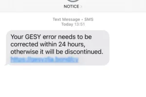 Полиция предупредила о мошеннических SMS под видом Gesy с вредоносными ссылками