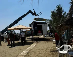Demolitions begin on Pervolia beachfront as authorities remove illegal structures