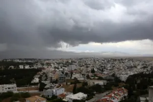 Cyprus faces strong winds, rain, isolated storms and dust levels under yellow warning