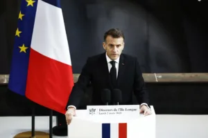 Macron says frigate Languedoc to arrive in Cypriot waters as France deploys Charles de Gaulle