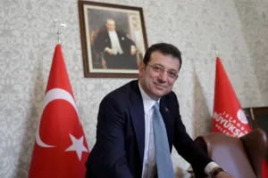 Thousands rally in Istanbul for jailed mayor Imamoglu on anniversary of arrest