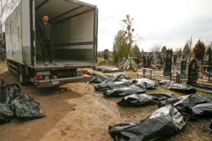 Дипломат ЕС Кая Каллас и министры посетили Киев и Бучу в годовщину резни на фоне напряженности вокруг помощи
