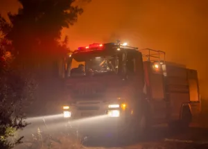 Two remanded in Limassol arson case after Anoyira fire burned 600 square metres